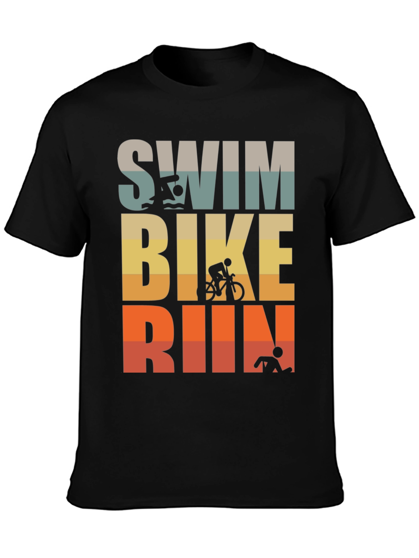 Triathlon T-Shirt: Swim Bike Run!