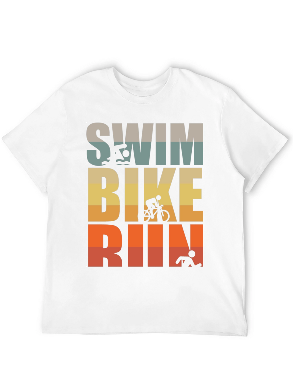 Triathlon T-Shirt: Swim Bike Run!