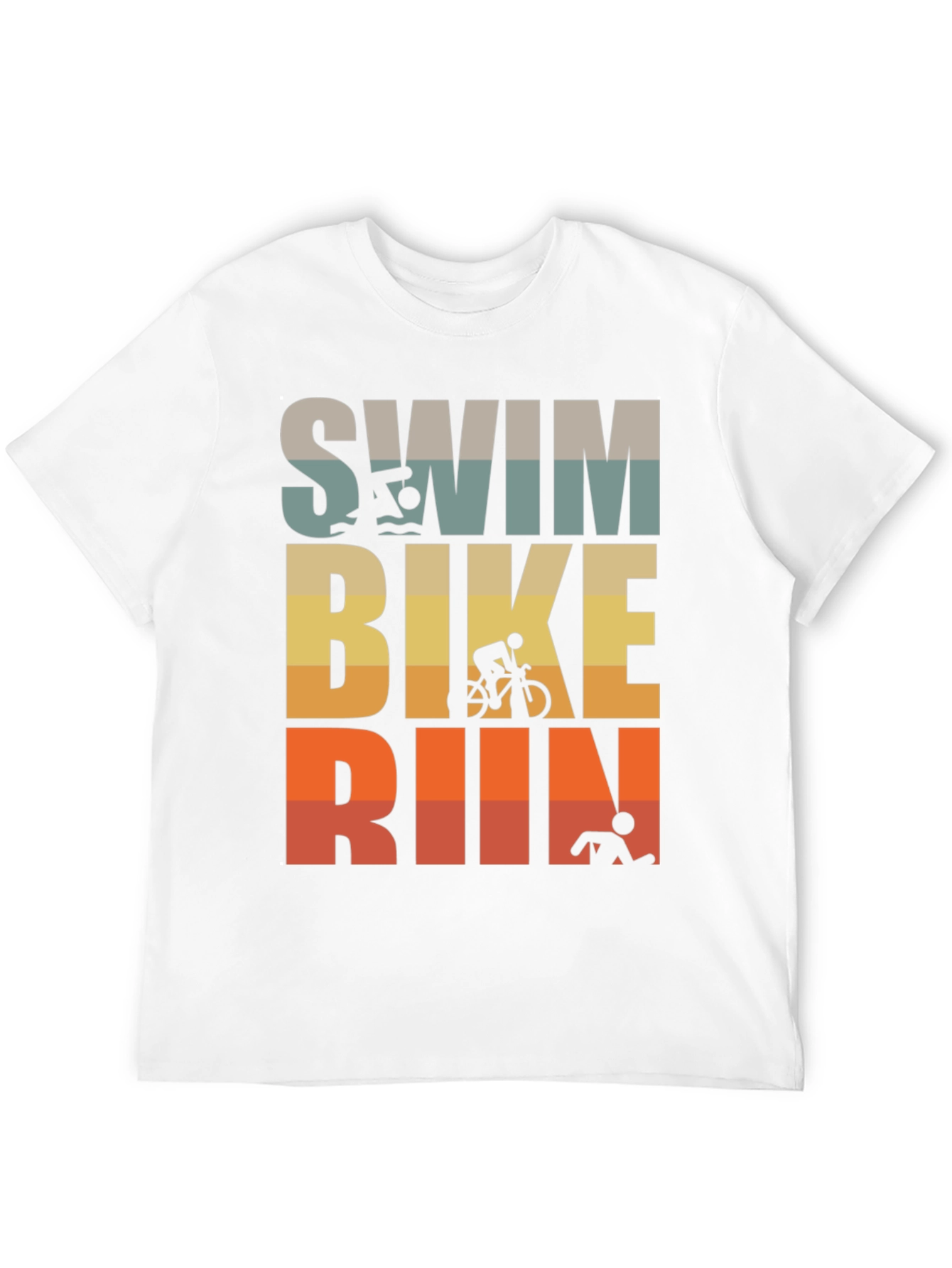 Triathlon T-Shirt: Swim Bike Run!