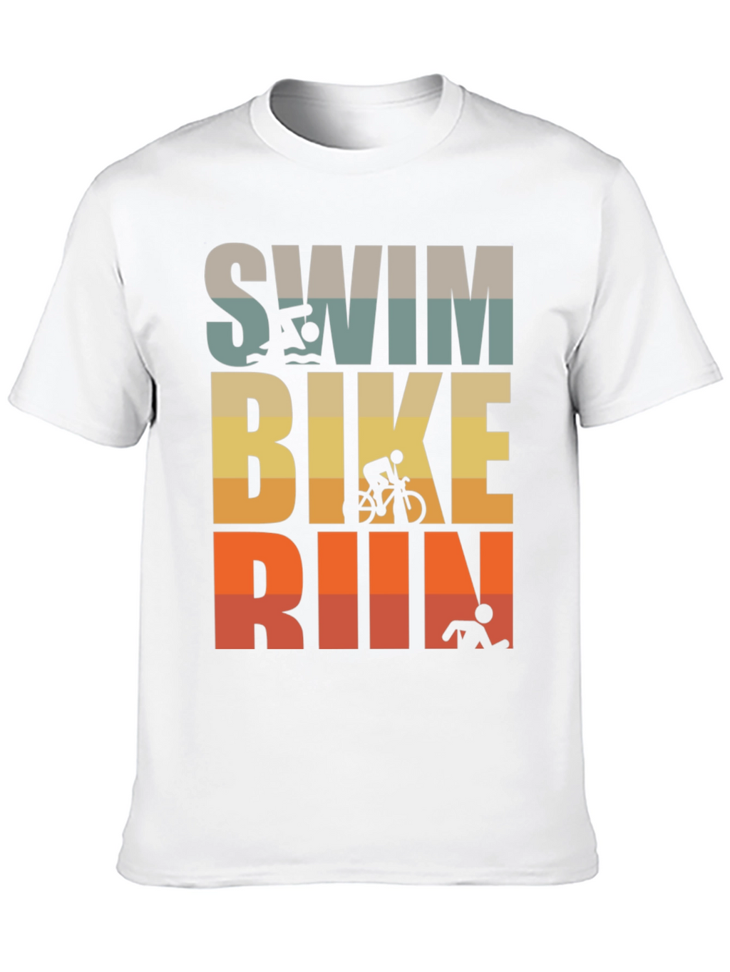 Triathlon T-Shirt: Swim Bike Run!
