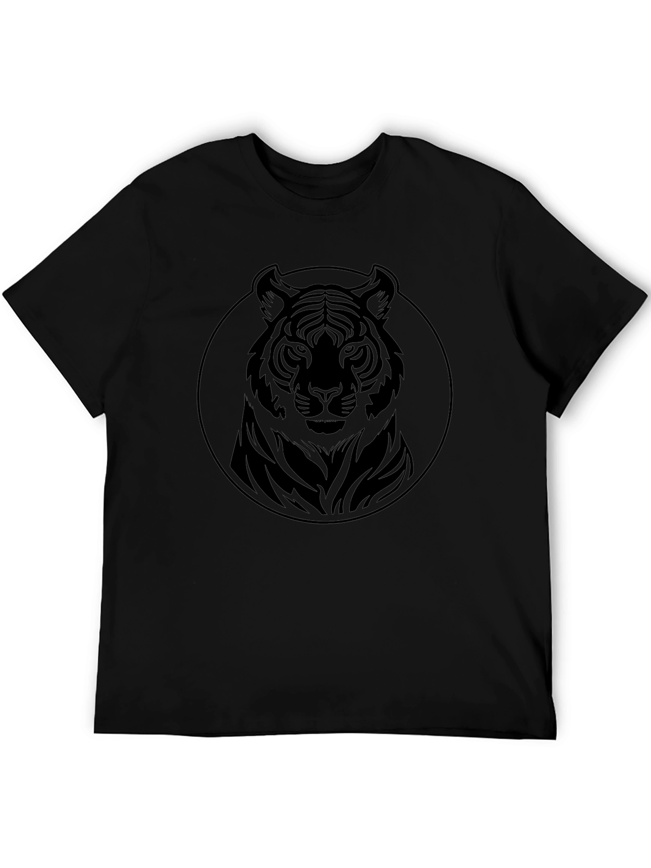 Tiger Graphic Tee - Mens Black T-Shirt