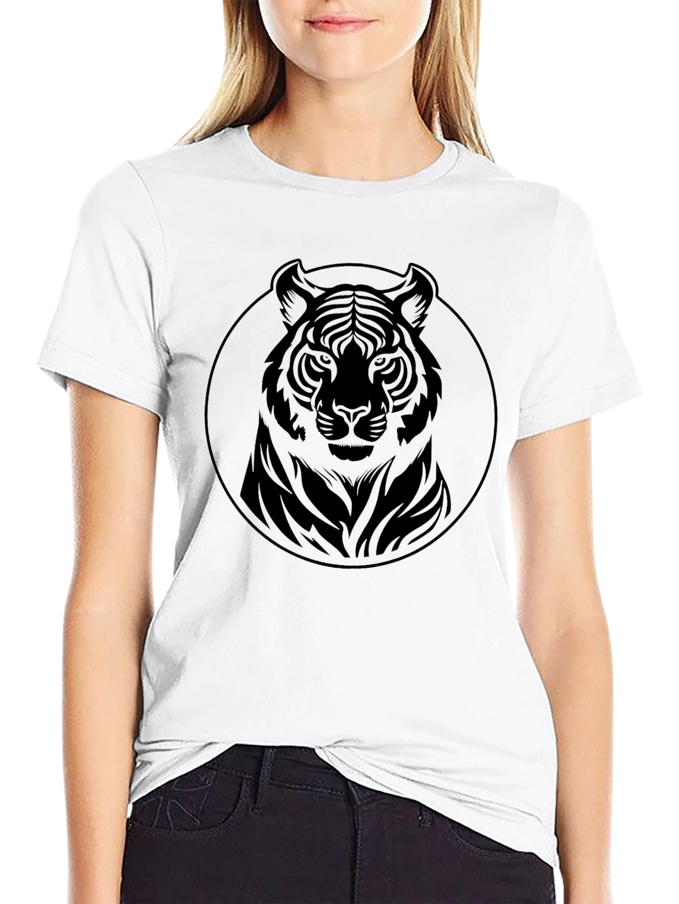 Tiger Graphic Tee - Mens Black T-Shirt