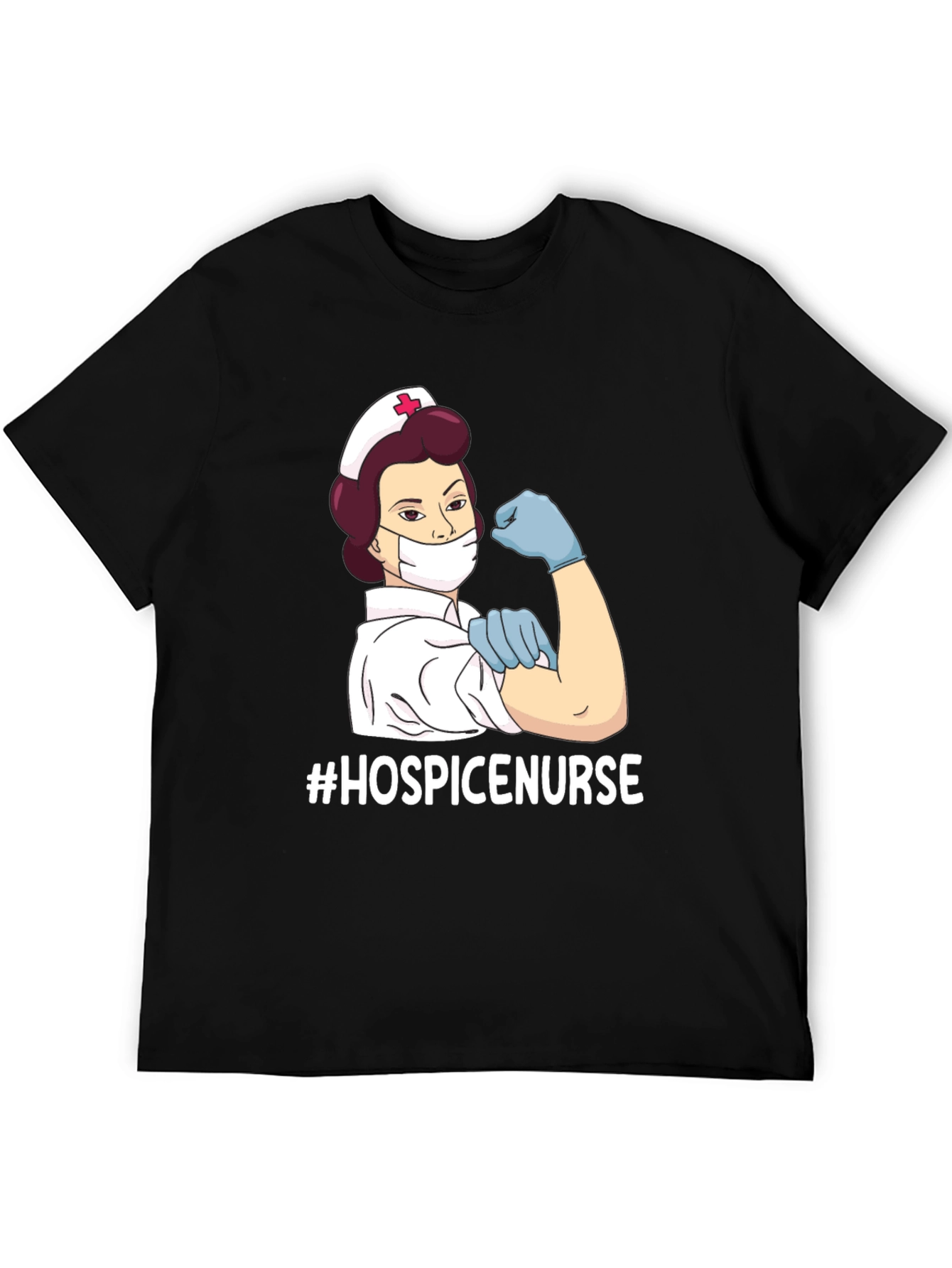 Hospice Nurse Strong T-Shirt - Unisex Black Tee