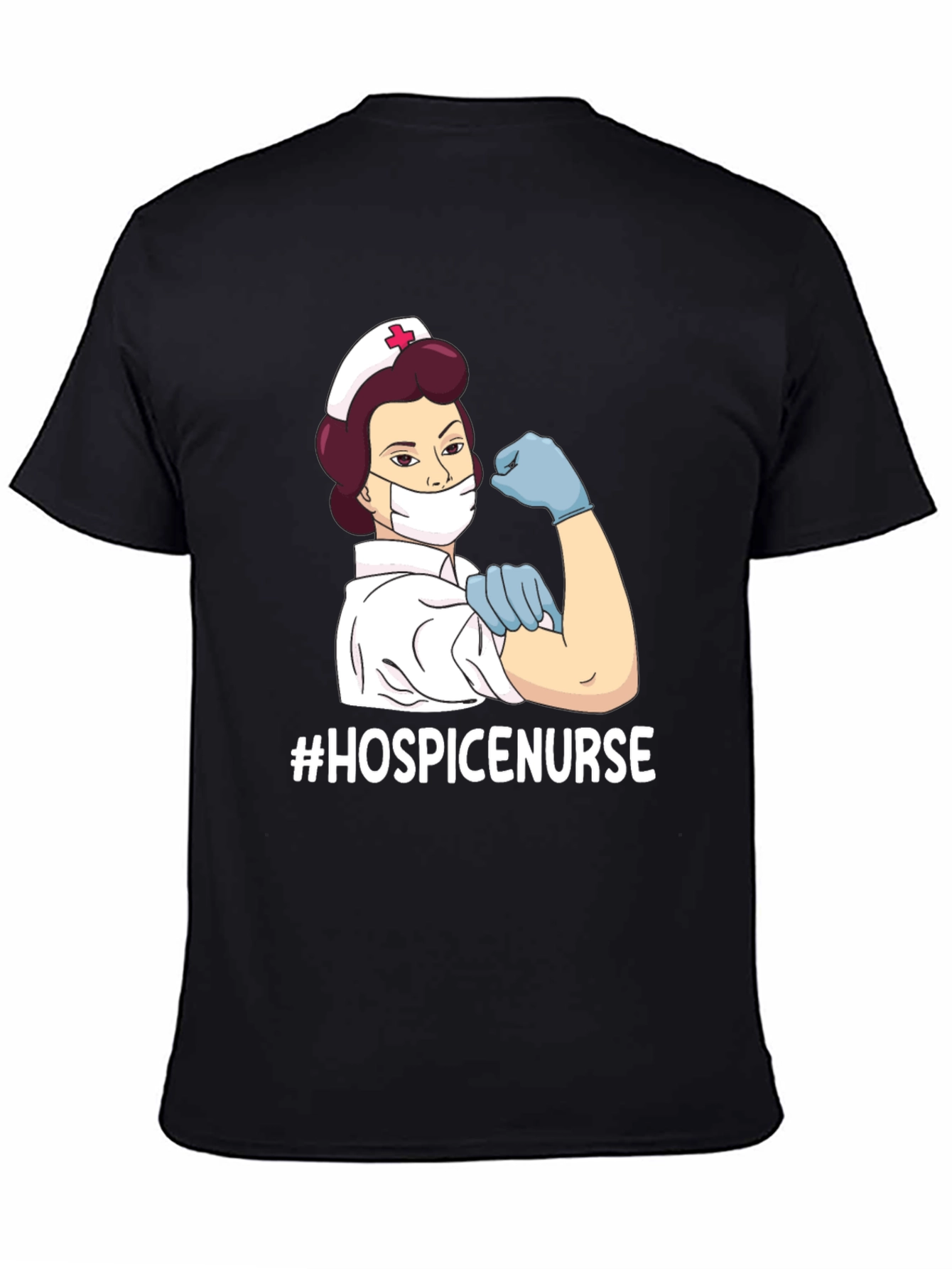 Hospice Nurse Strong T-Shirt - Unisex Black Tee