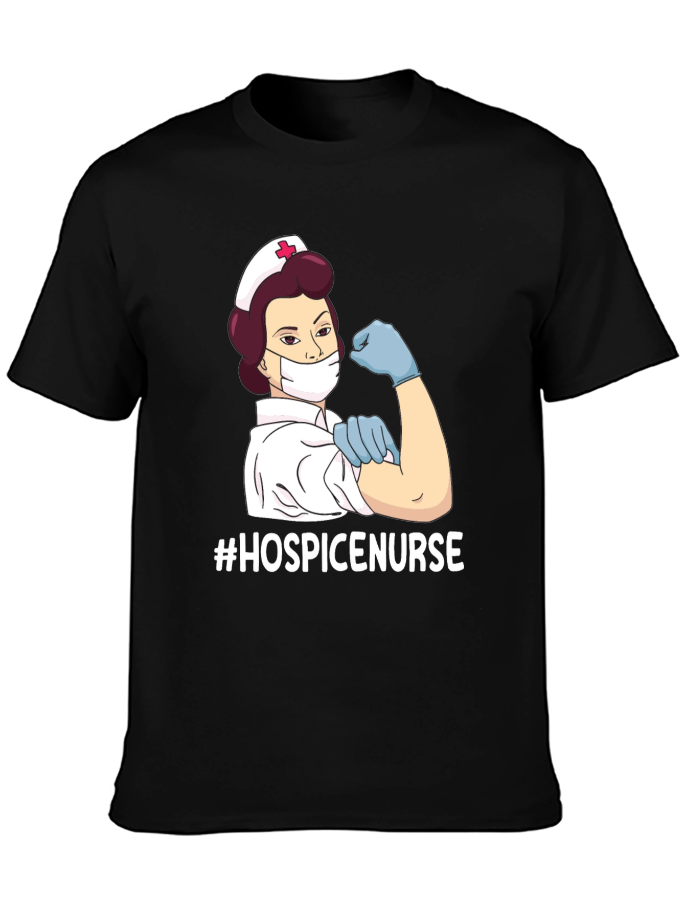 Hospice Nurse Strong T-Shirt - Unisex Black Tee