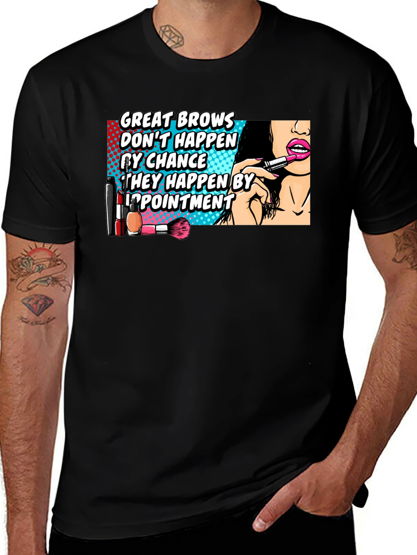 Great Brows T-Shirt - Funny Beauty Salon Appointment Tee