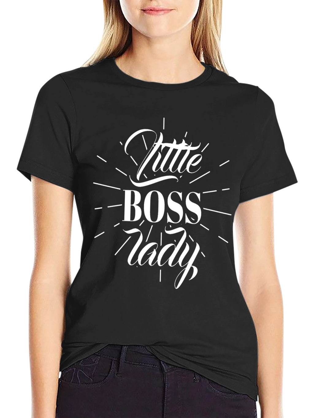 Little Boss Lady Black T-Shirt