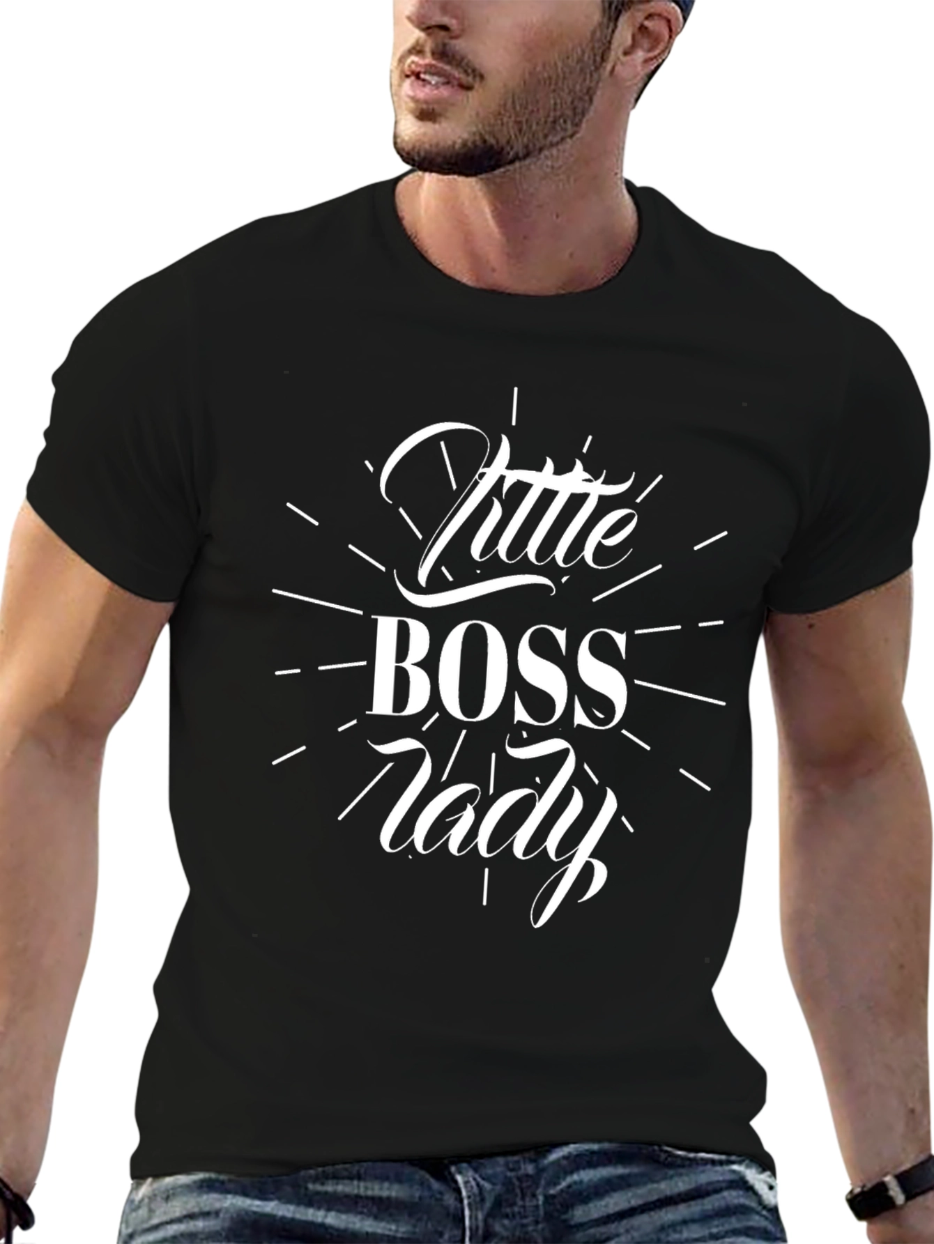 Little Boss Lady Black T-Shirt