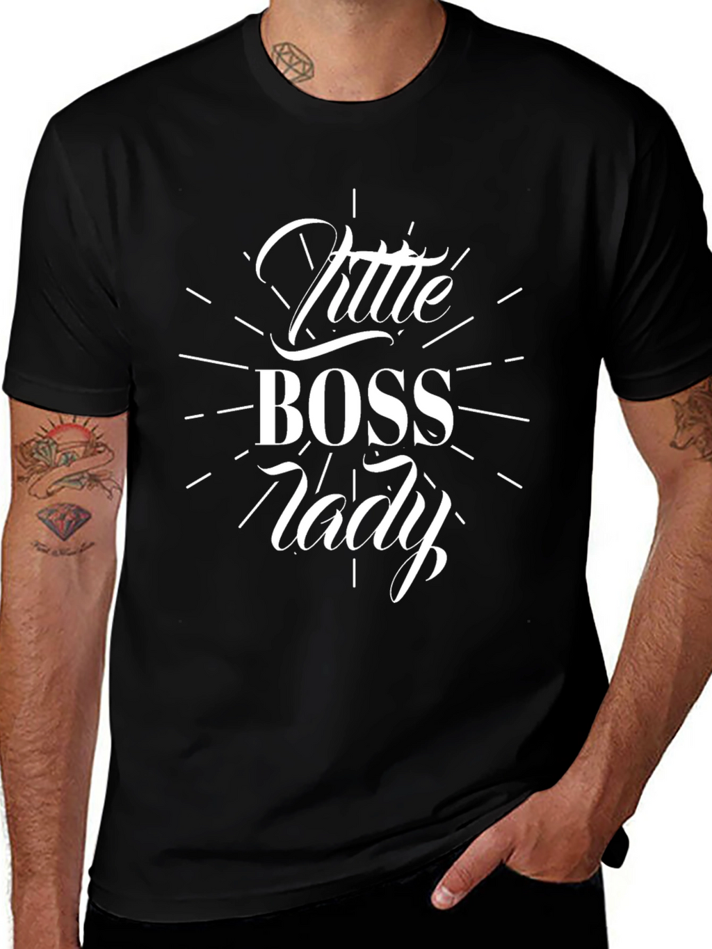 Little Boss Lady Black T-Shirt