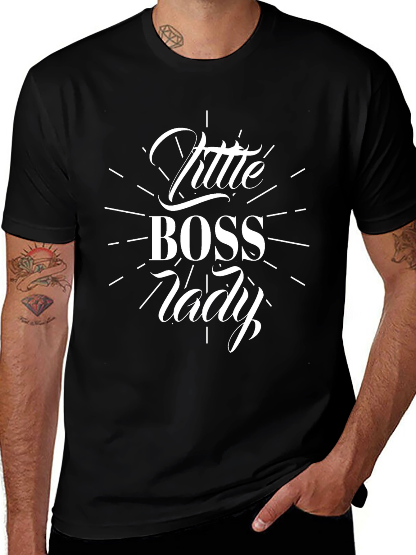Little Boss Lady Black T-Shirt