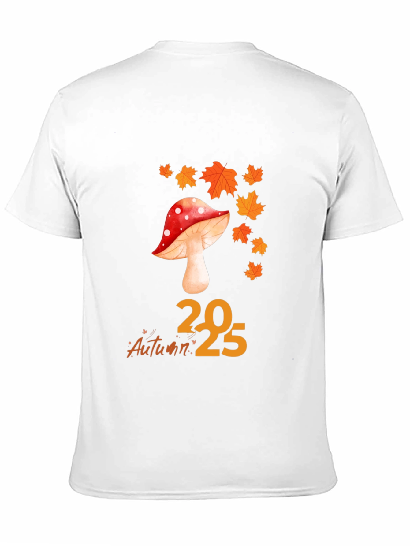 Autumn Mushroom Graphic Tee - Comfortable Everyday Wear