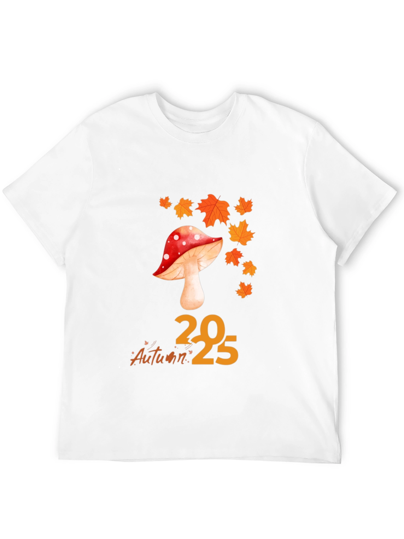 Autumn Mushroom Graphic Tee - Comfortable Everyday Wear