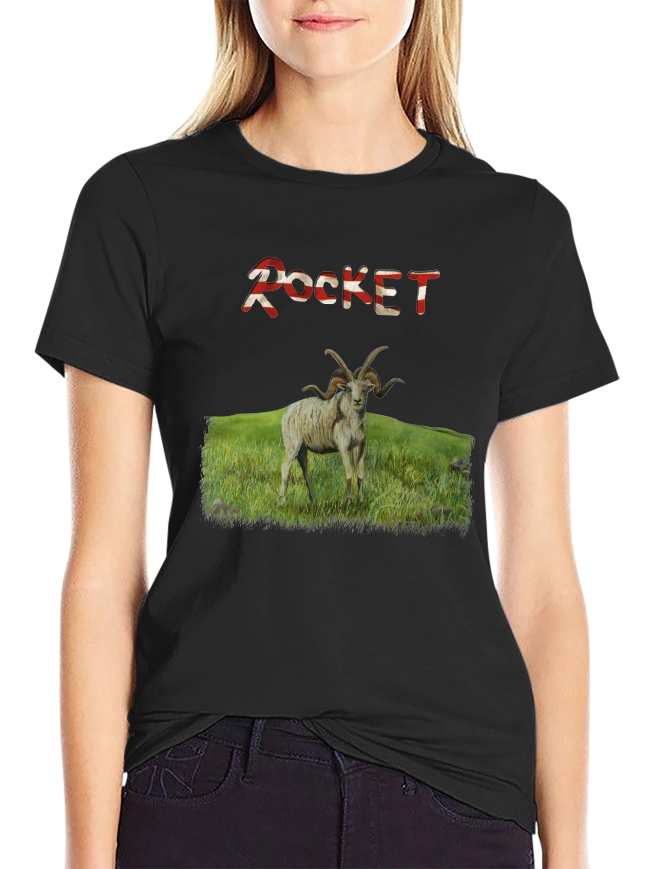 Rocket Ram Graphic T-Shirt - Premium Cotton Blend