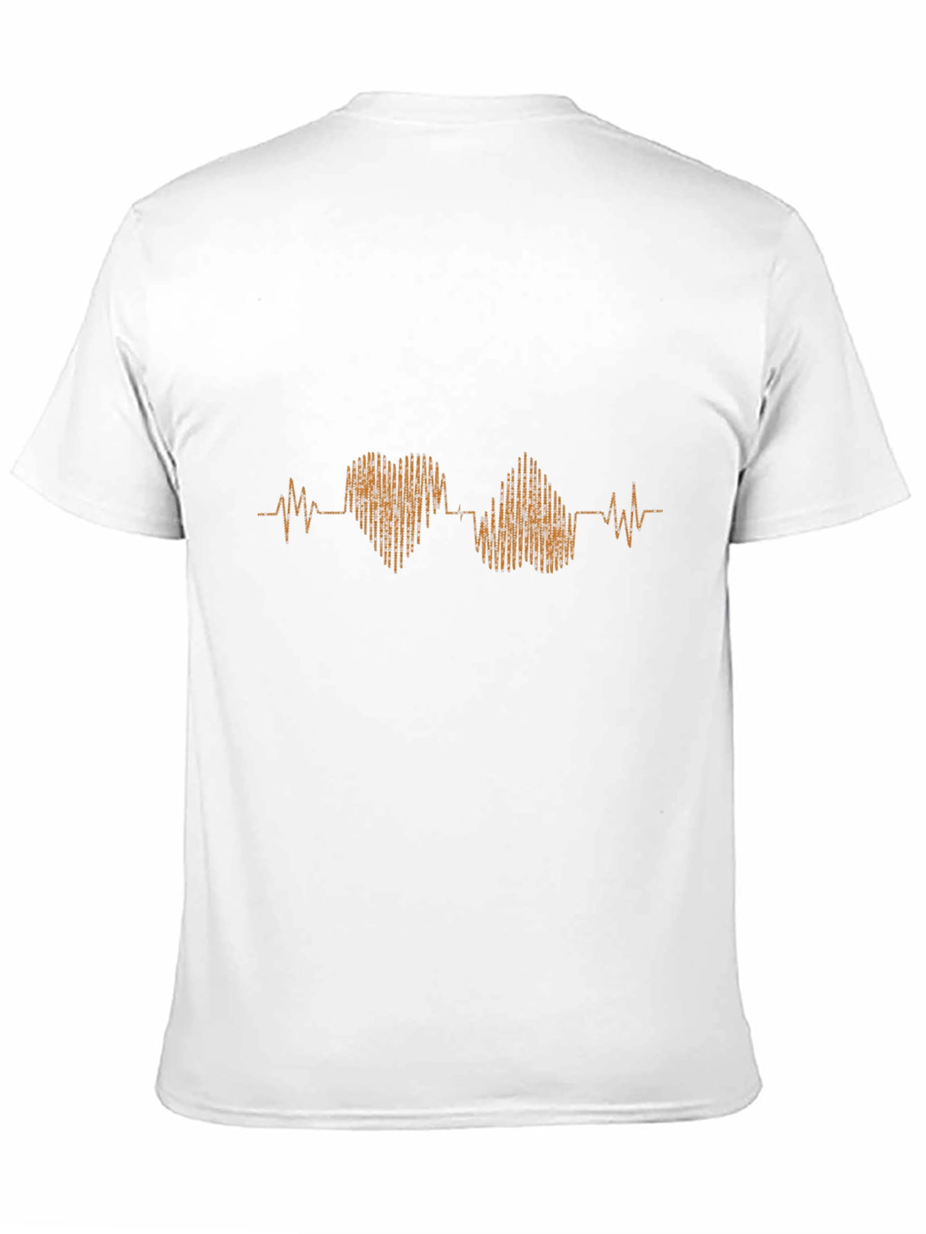 Heartbeat Rhythm Graphic Tee - Stylish Cotton T-Shirt