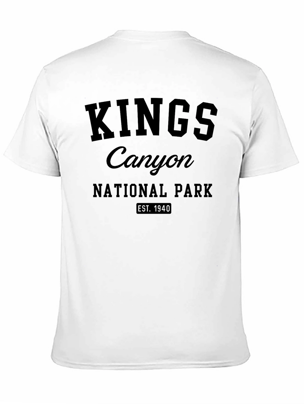 Kings Canyon National Park Black T-Shirt