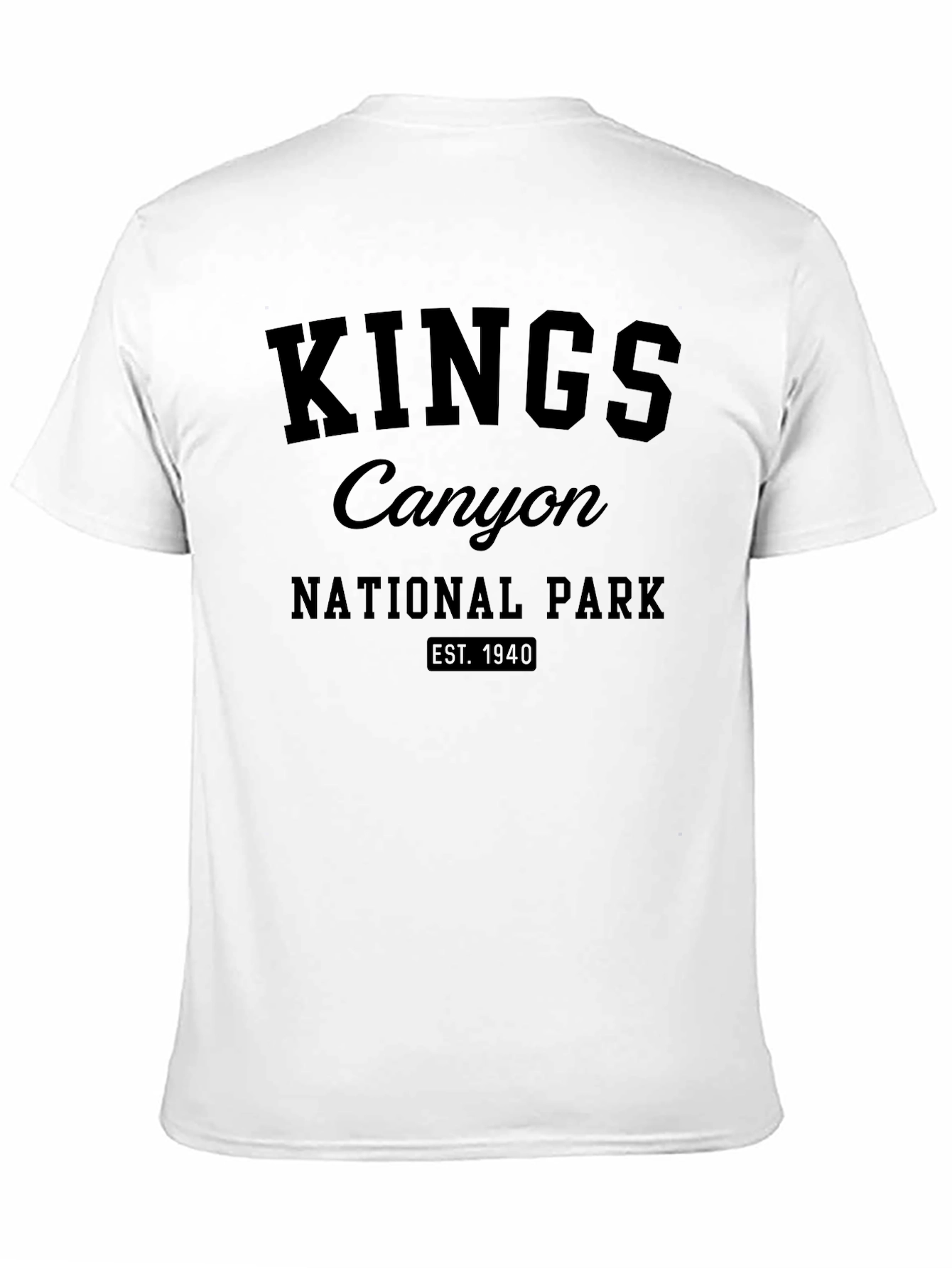 Kings Canyon National Park Black T-Shirt