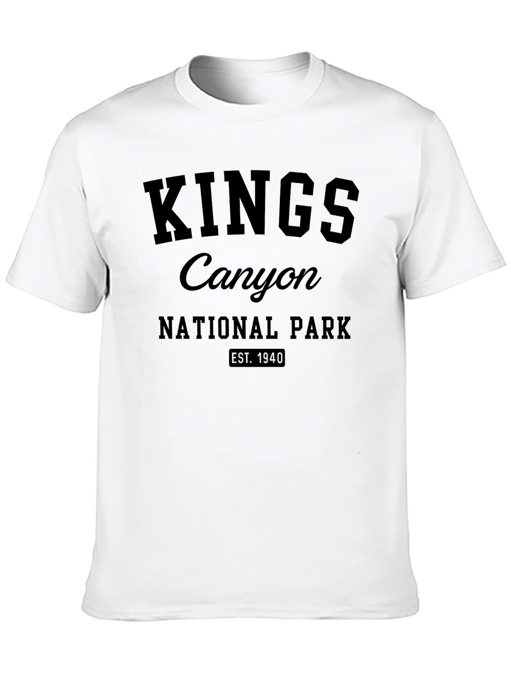 Kings Canyon National Park Black T-Shirt