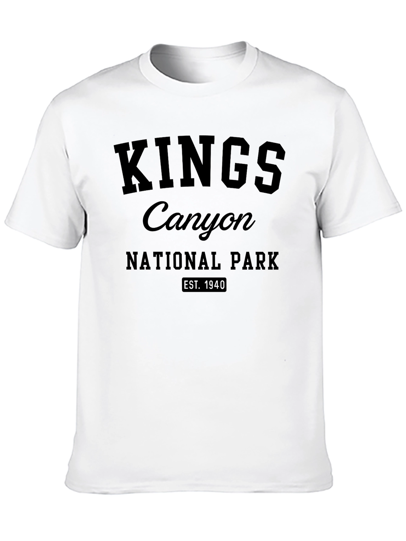 Kings Canyon National Park Black T-Shirt