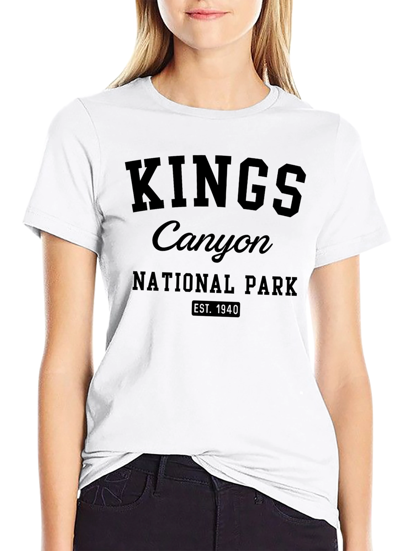 Kings Canyon National Park Black T-Shirt