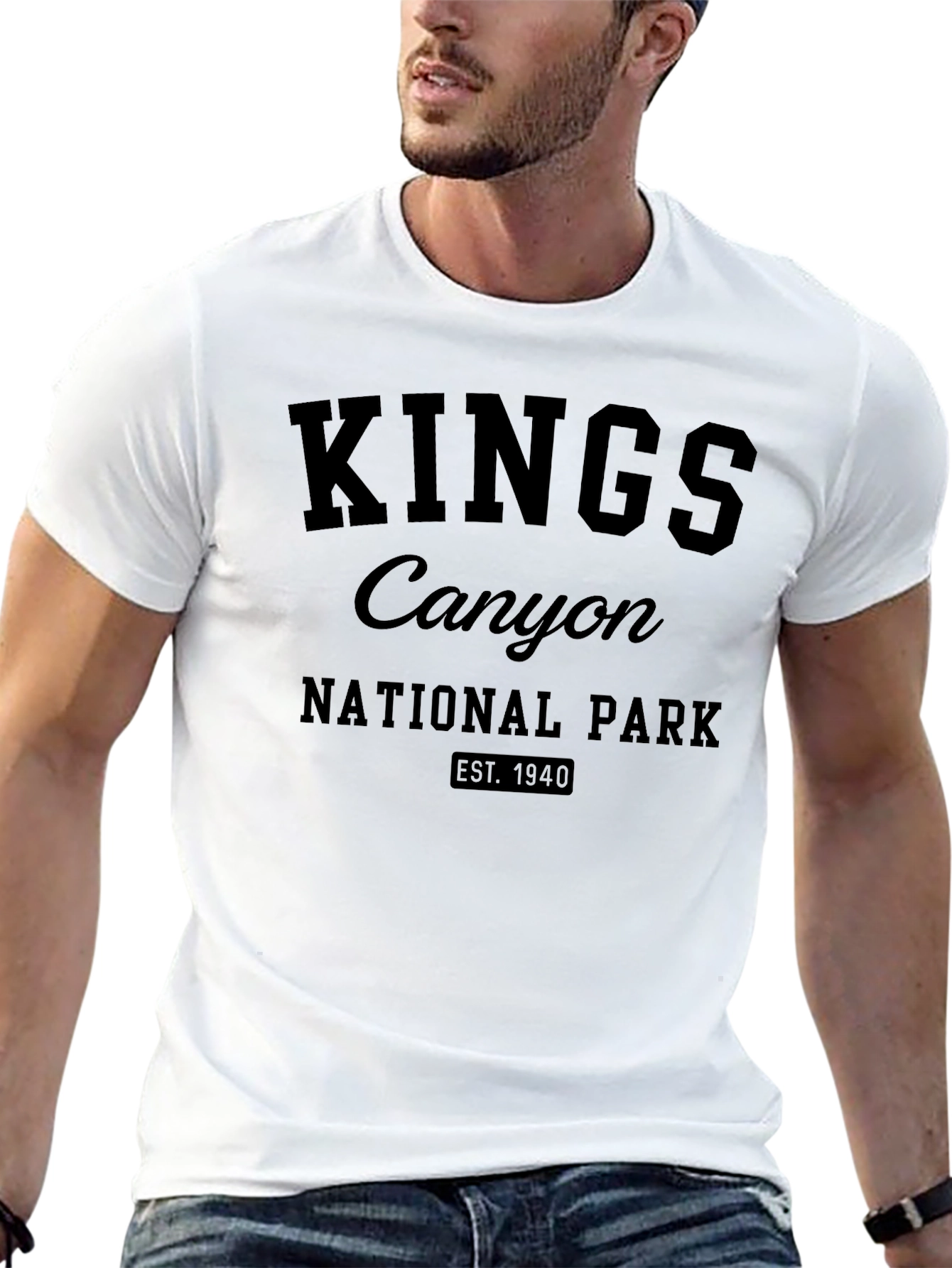 Kings Canyon National Park Black T-Shirt
