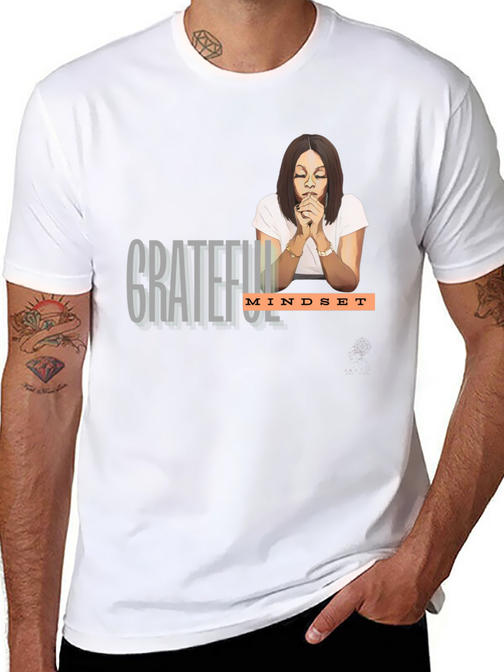 Grateful Mindset Graphic T-Shirt