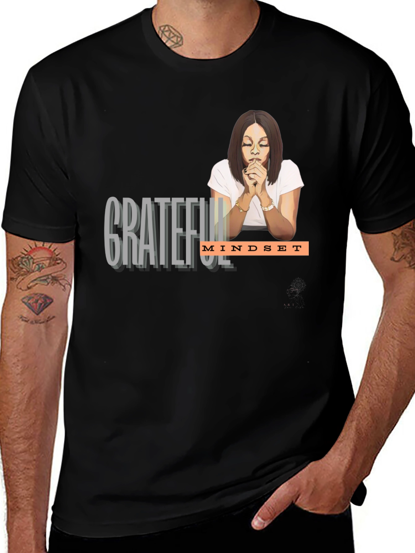 Grateful Mindset Graphic T-Shirt