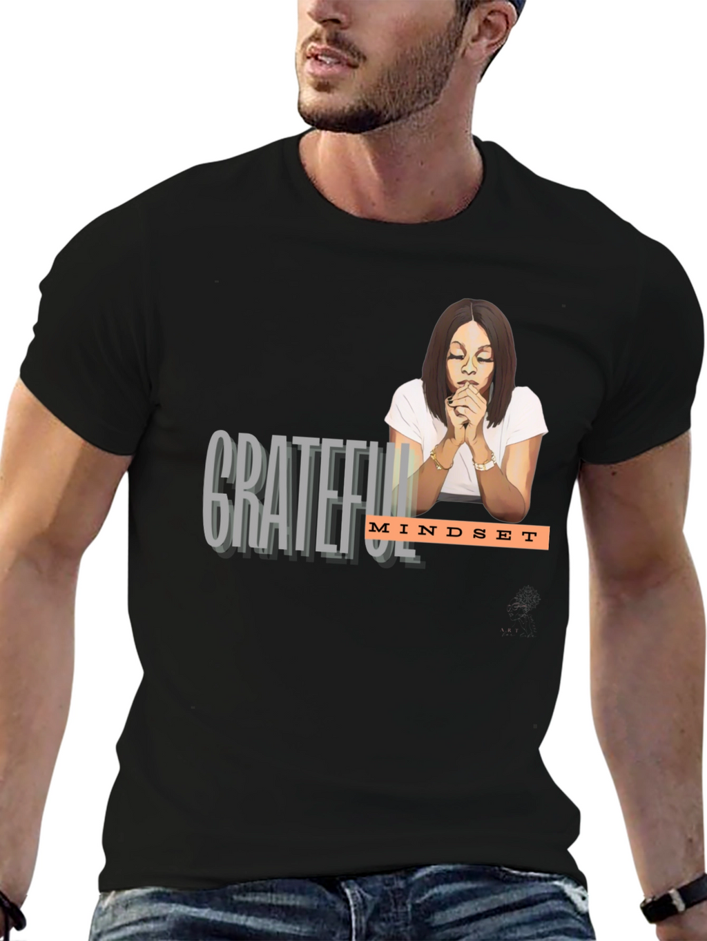 Grateful Mindset Graphic T-Shirt