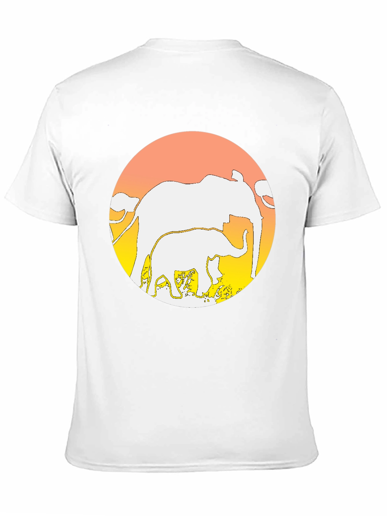 Elephant Sunset T-Shirt - Graphic Tee