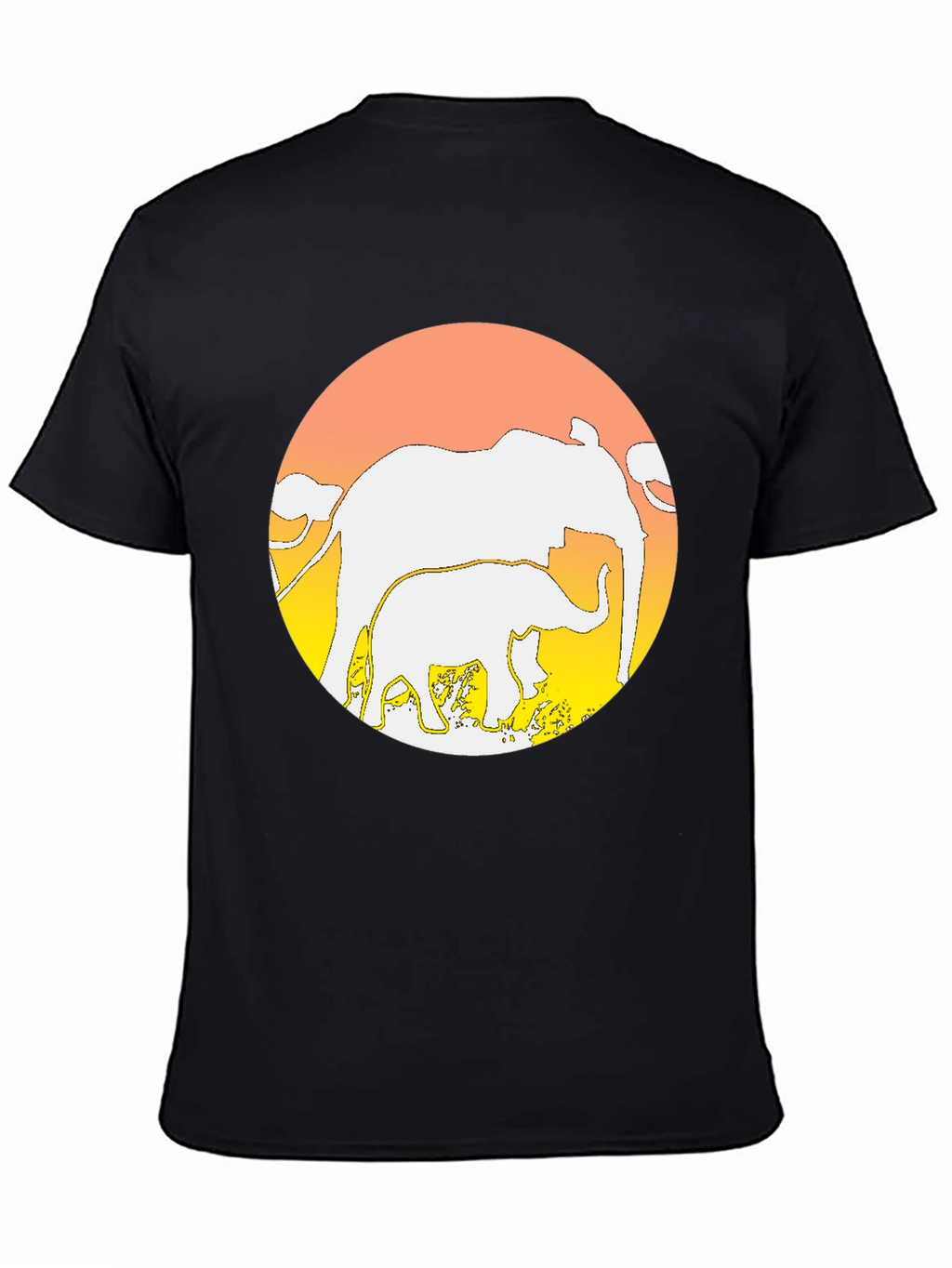Elephant Sunset T-Shirt - Graphic Tee