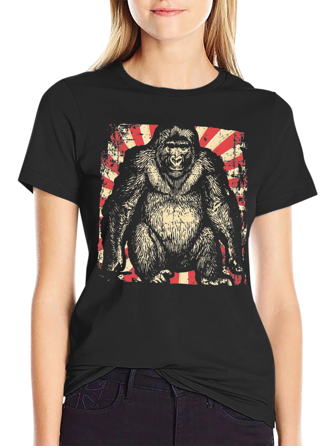 Gorilla Graphic Tee - Vintage Style