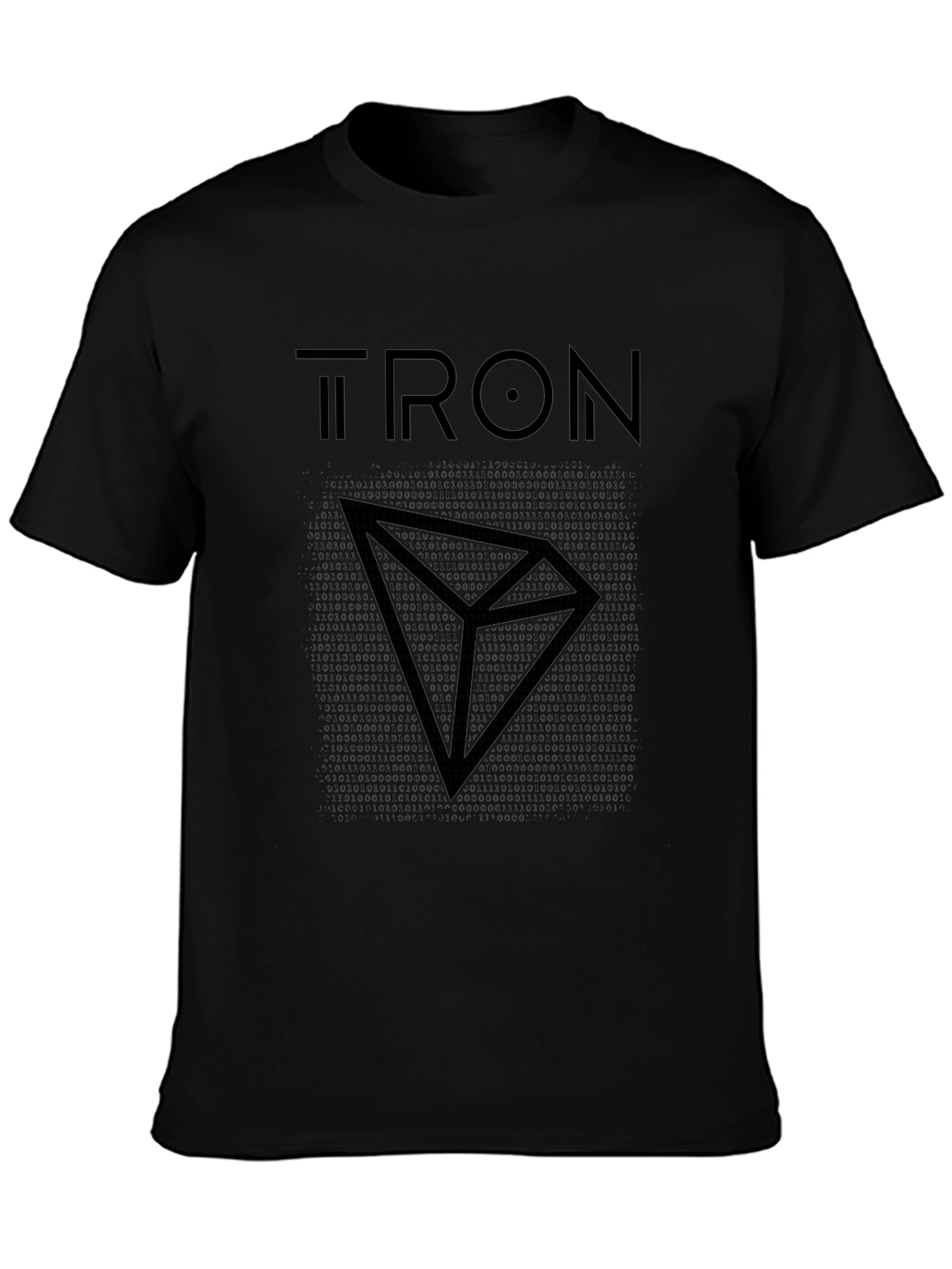 Tron T-Shirt Binary Code Crypto Tee