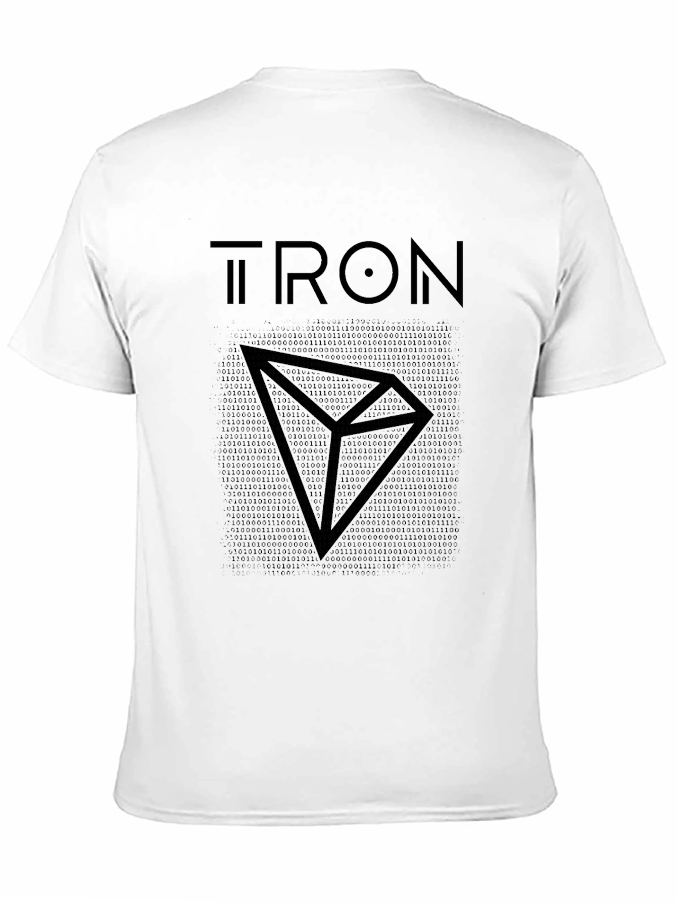 Tron T-Shirt Binary Code Crypto Tee