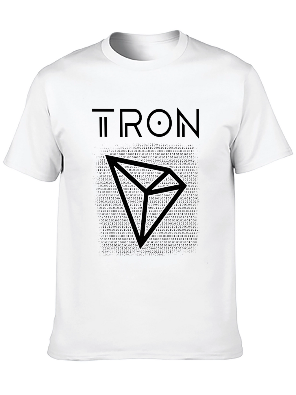 Tron T-Shirt Binary Code Crypto Tee