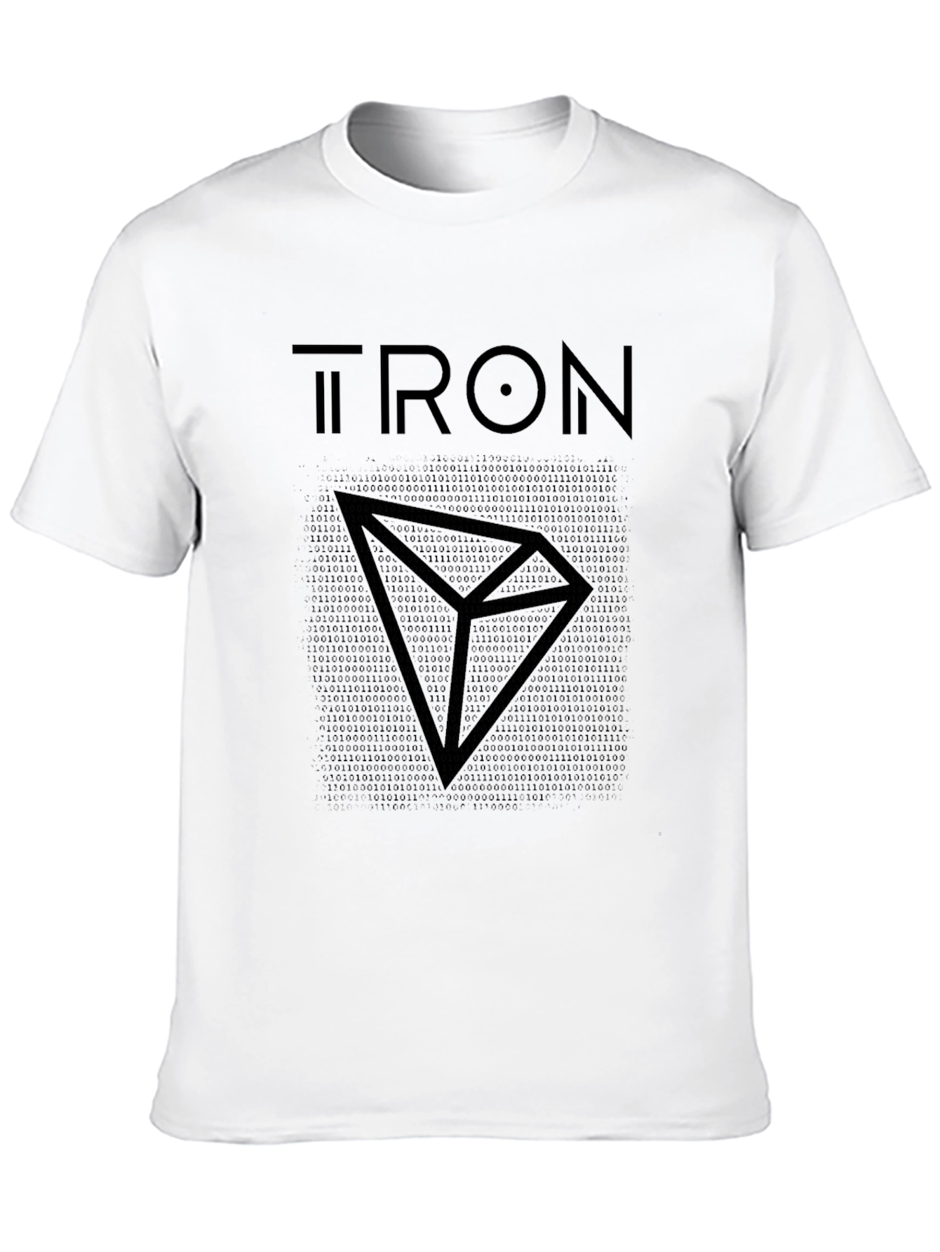 Tron T-Shirt Binary Code Crypto Tee