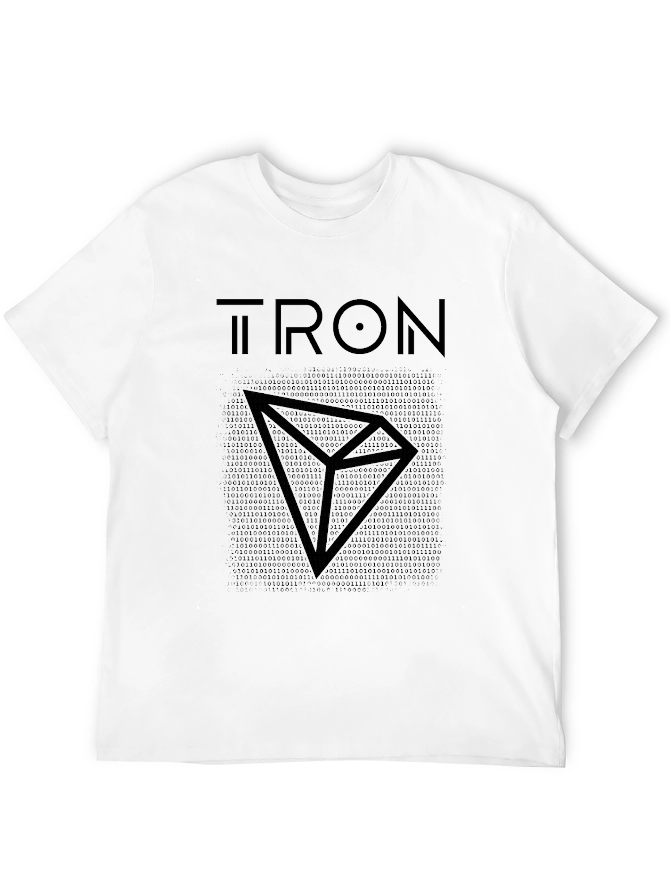 Tron T-Shirt Binary Code Crypto Tee