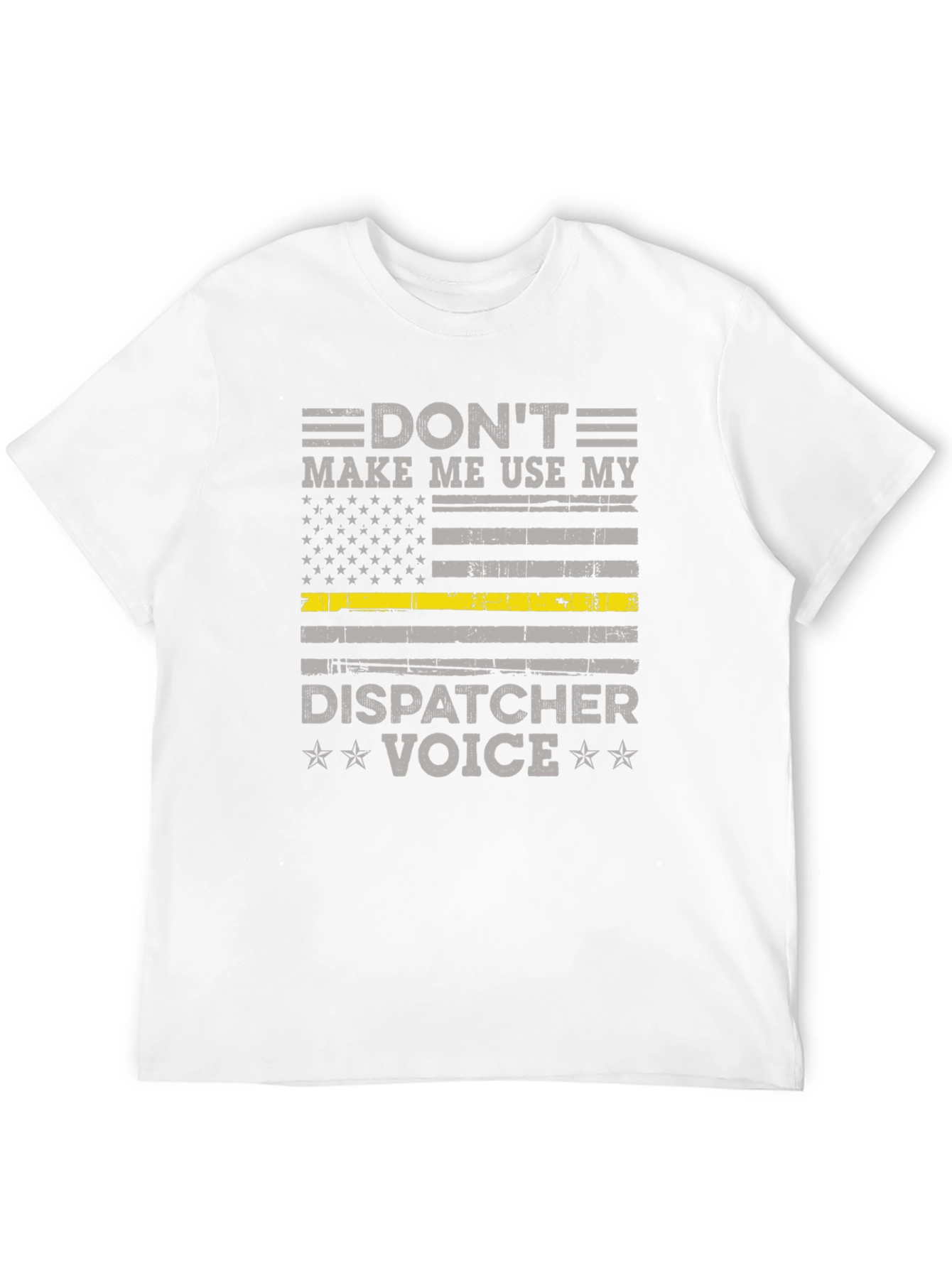 Dispatcher Voice Tee - Thin Yellow Line Graphic T-Shirt