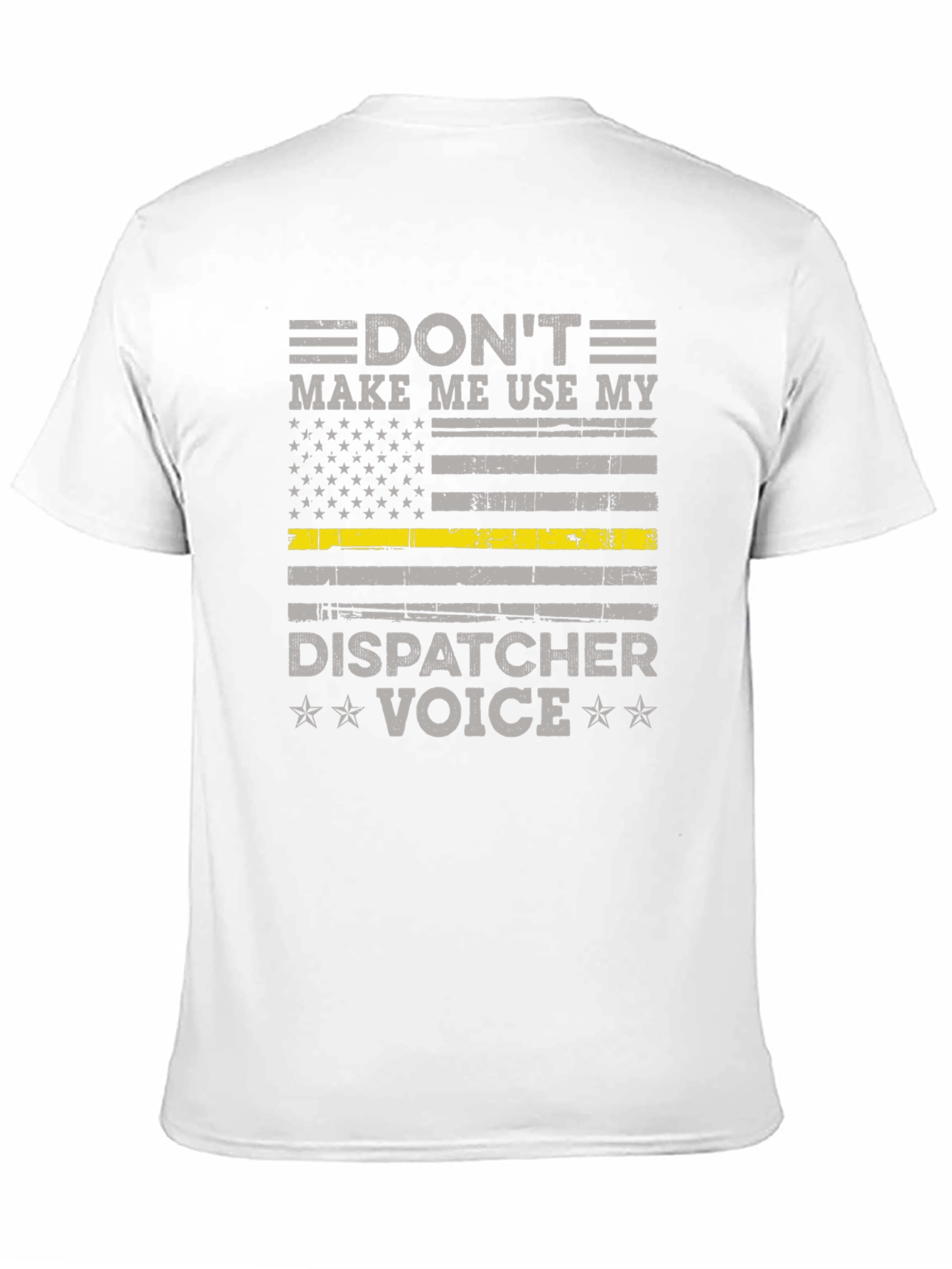 Dispatcher Voice Tee - Thin Yellow Line Graphic T-Shirt