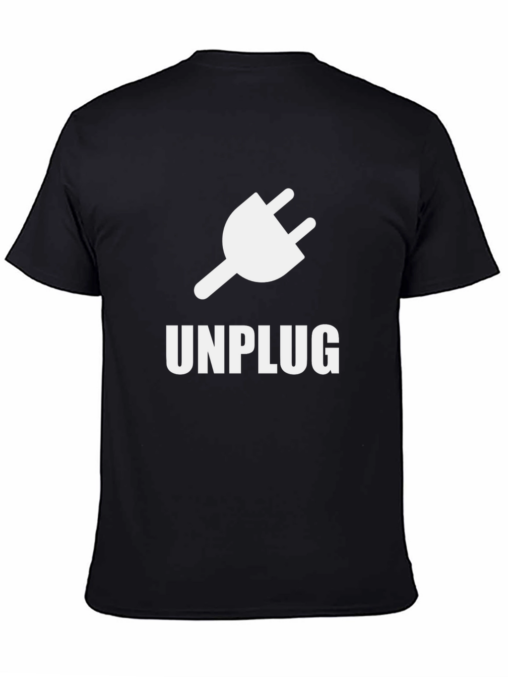 Unplug T-Shirt - Black Graphic Tee