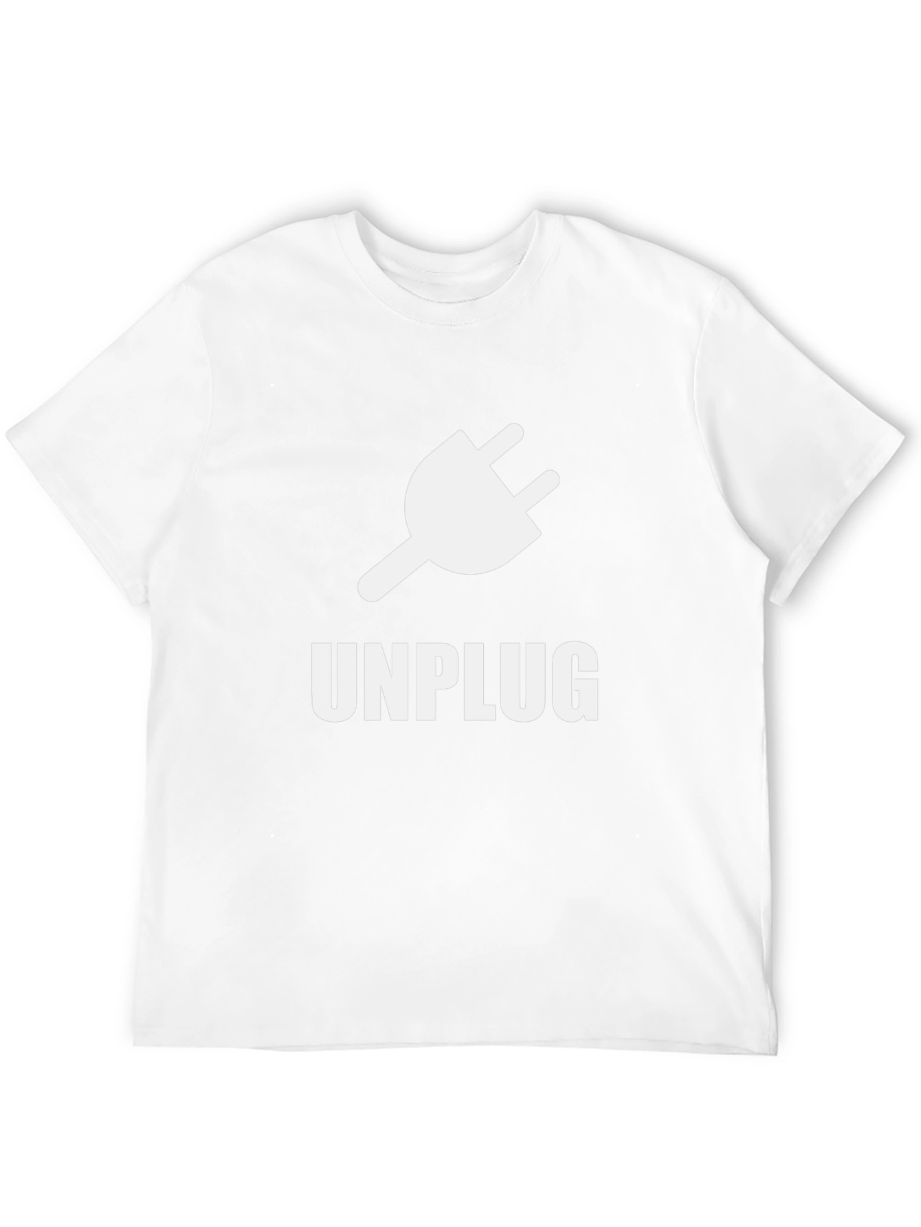 Unplug T-Shirt - Black Graphic Tee