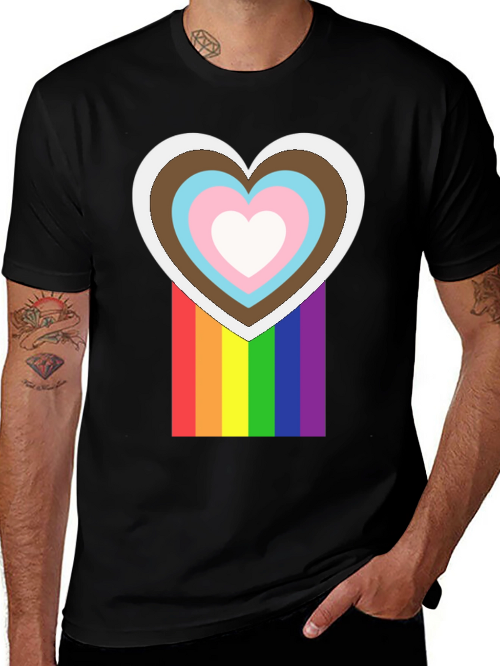 Pride Heart T-Shirt - Inclusive Love