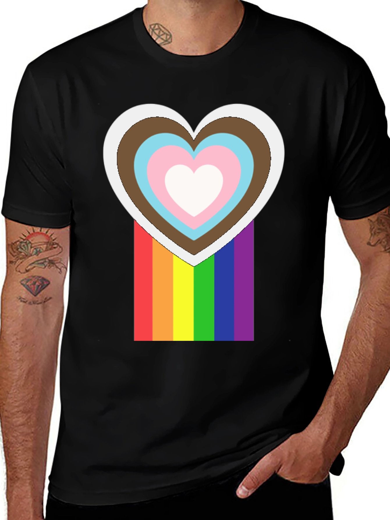 Pride Heart T-Shirt - Inclusive Love