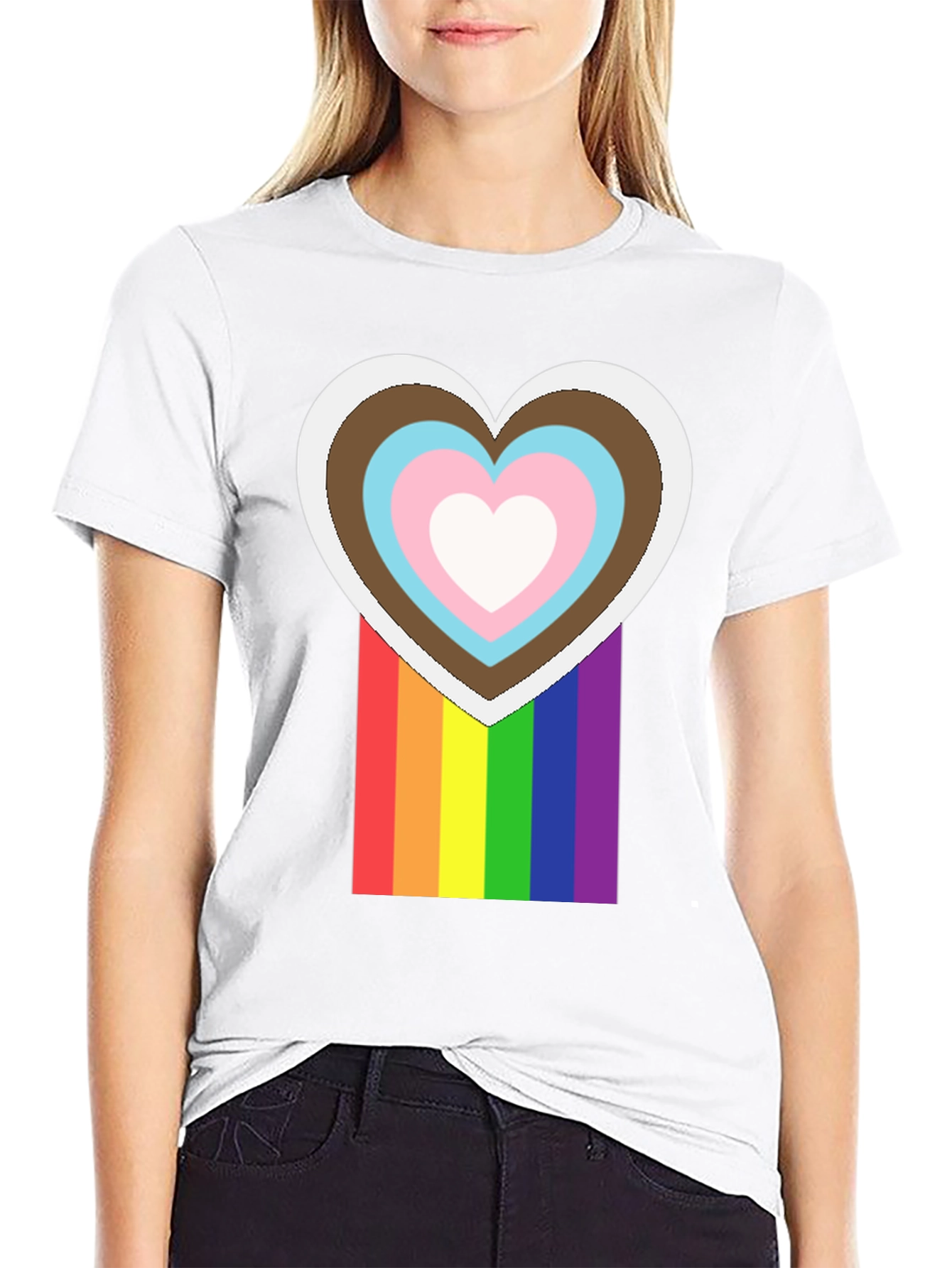 Pride Heart T-Shirt - Inclusive Love