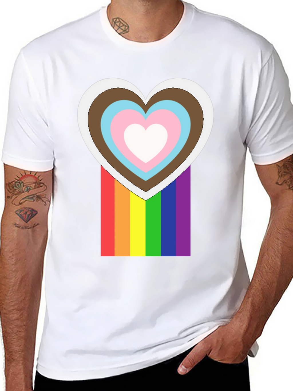 Pride Heart T-Shirt - Inclusive Love