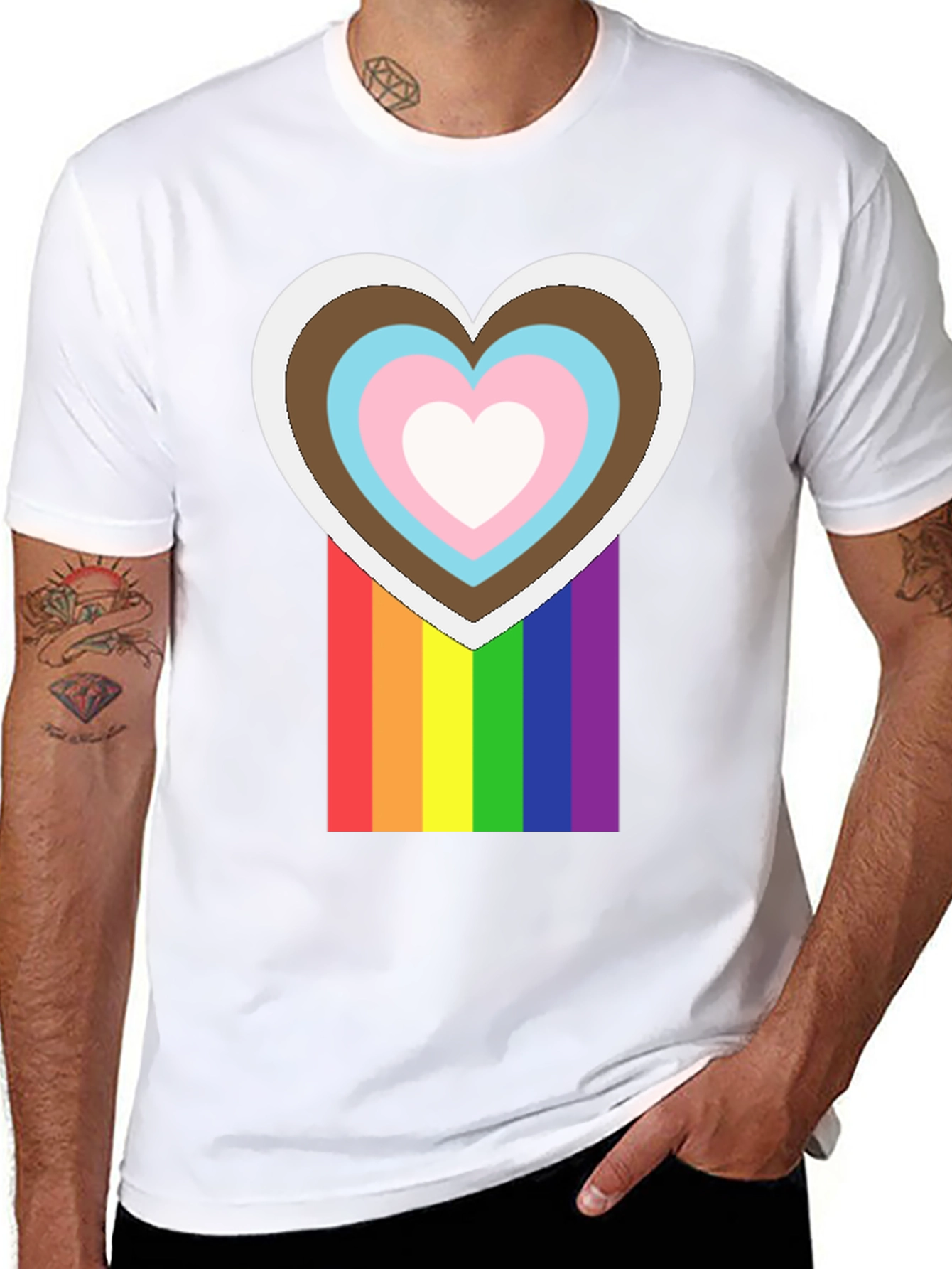 Pride Heart T-Shirt - Inclusive Love