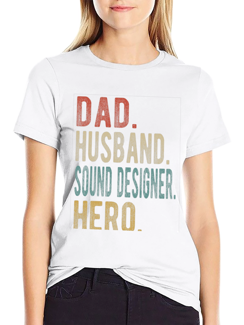 Dad Husband Sound Designer Hero Graphic Tee