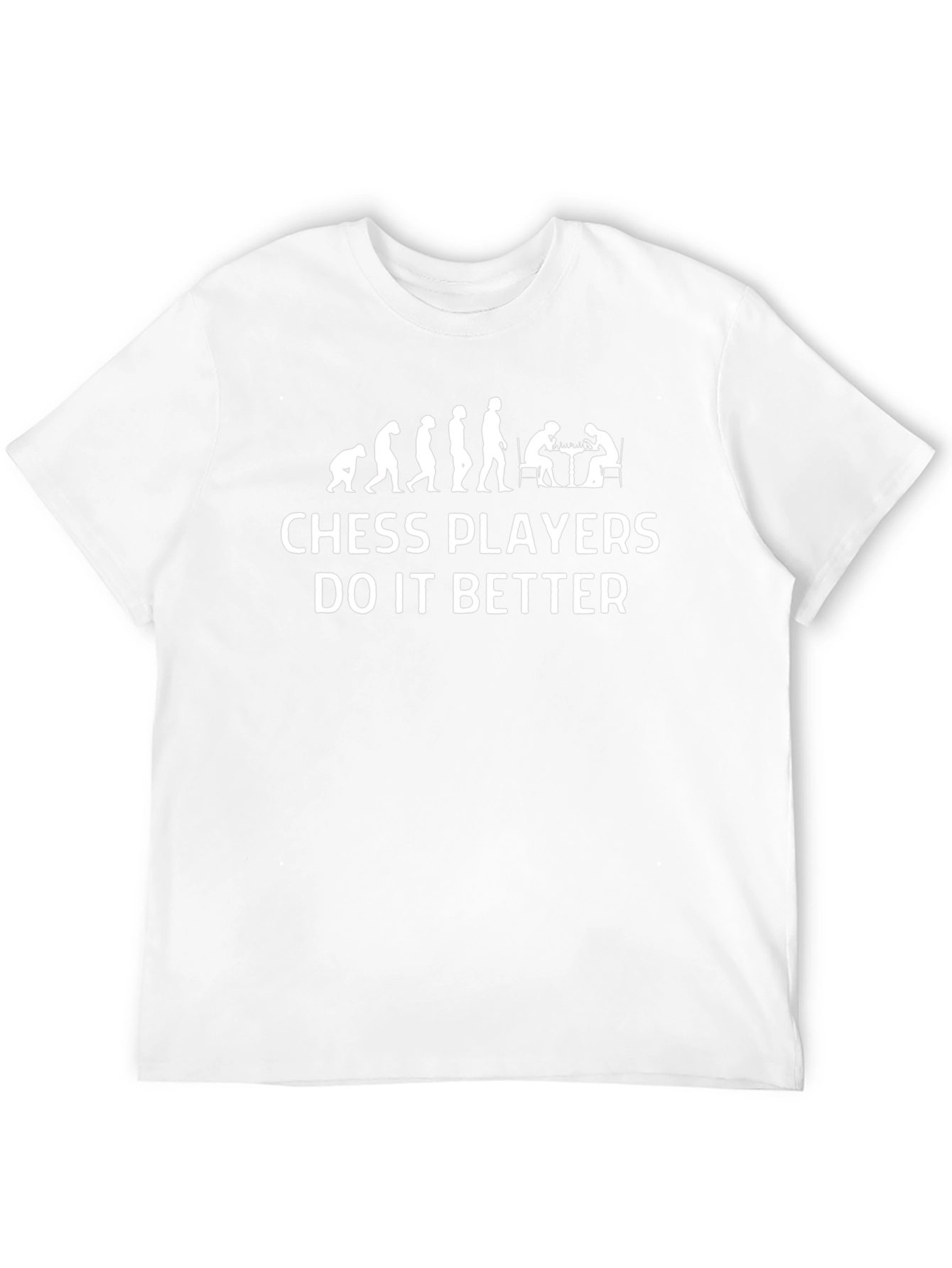 Chess Players Evolution Graphic Tee - Black Cotton T-Shirt