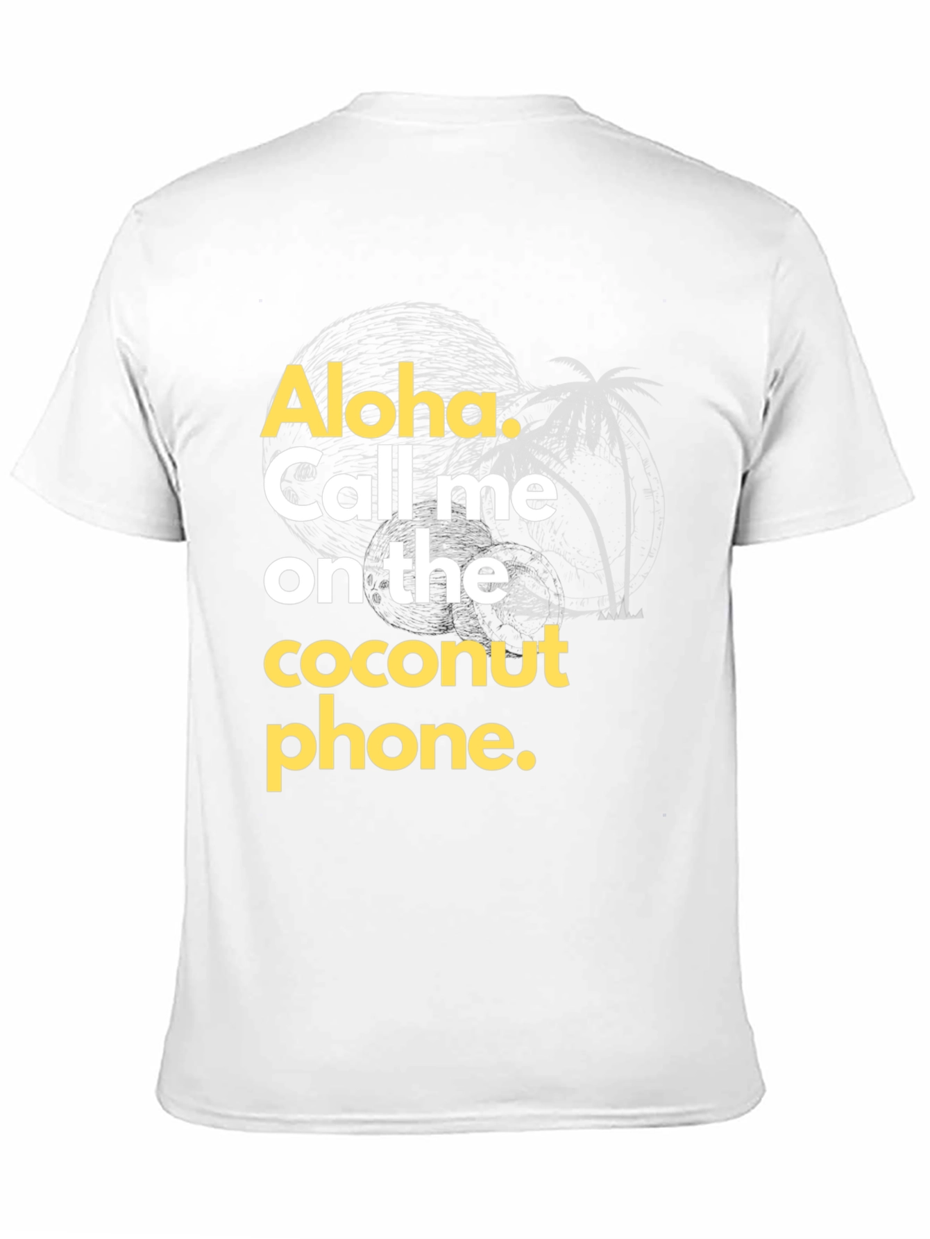 Aloha Coconut Phone Graphic T-Shirt