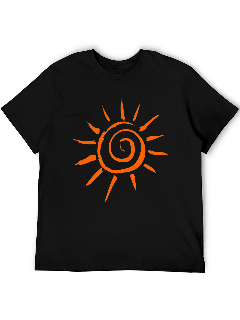 Sunburst Graphic Tee - Casual Black T-Shirt