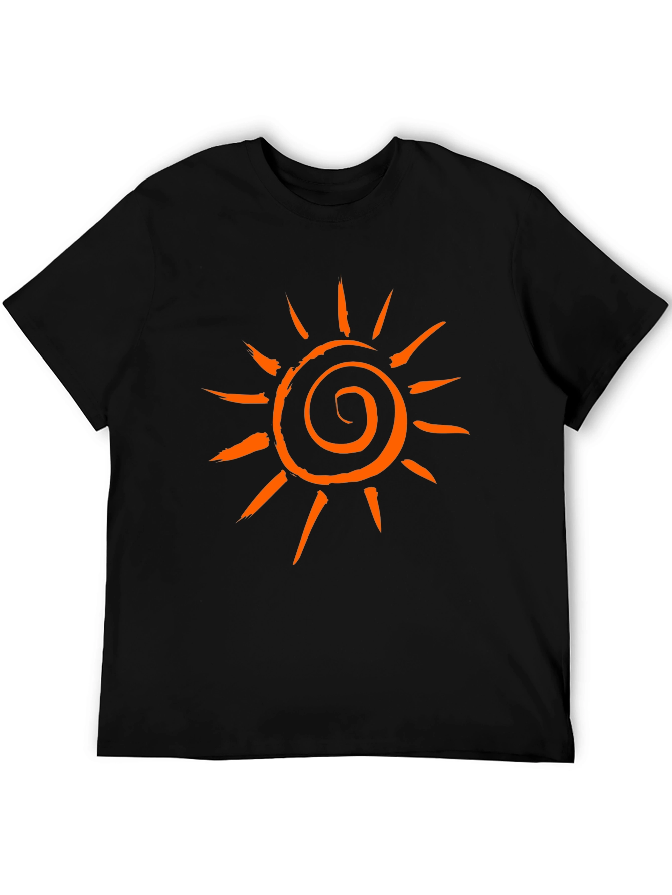 Sunburst Graphic Tee - Casual Black T-Shirt