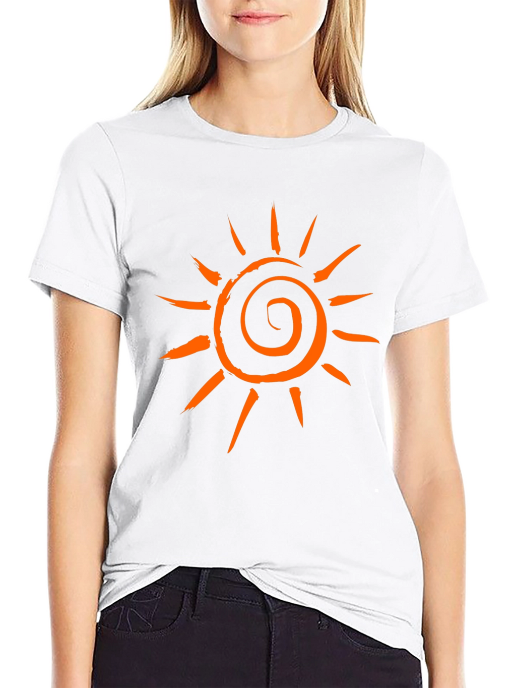 Sunburst Graphic Tee - Casual Black T-Shirt